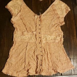Free People Lace Top